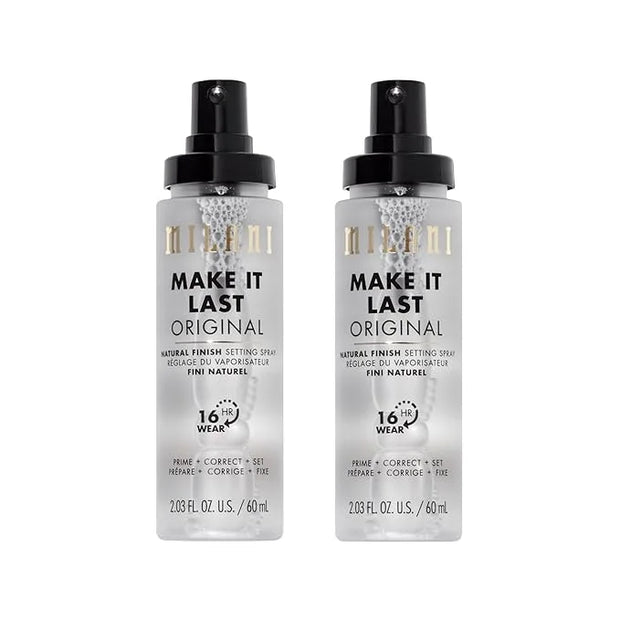 Milani Make It Last Original - Natural Finish Setting SPray - 3-in-1 Setting Spray and Primer- Prime + Correct + Set - Mak...