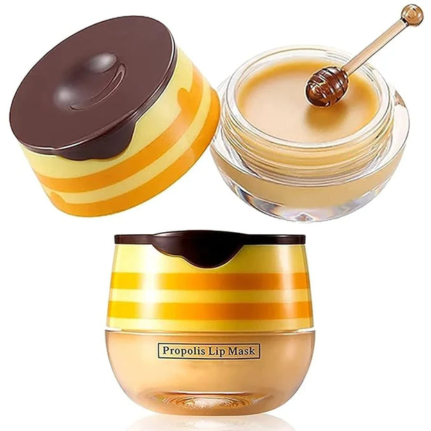 2PCS Lip Balm Honey Pot,Honey &