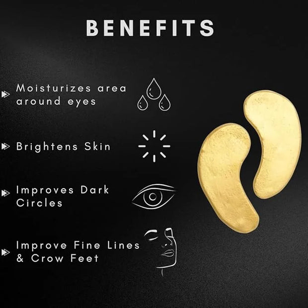 OMWAH Under Eye Mask for Face, Dark Circles and Puffiness, Beauty & Personal Care with Snail Mucin 24K Gold and Activated ...