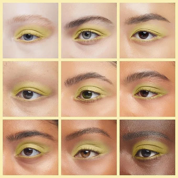 Daffodil Matte Muted Yellow Gold Soft Pressed Powder Single Vegan Eyeshadow; Talc, Paraben & Cruelty Free - Product Image