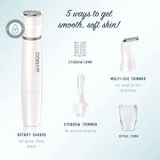 Conair All-In-1 Facial Hair Removal for Women, Cordless Electric Trimmer, Perfect for Face, Ear/Nose, Eyebrows, and Bikini...