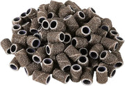 PANA 100 Pieces Nail Sanding Bands Professional Nail Manicure Great Fit for Nail Drill Bits for Acrylic Nails (60 Grit, Br...