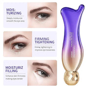 Caviar+Retinol Eye Cream for Wrinkles, 360° Massage Under Eye Cream Face and Eye Serum Firming and Lifting, Instant Hydrat...