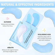 Under Eye Patches (30 Pairs) Hyaluronic Acid Eye Masks for Puffy Eyes, Dark Circles, Eye Bag, Wrinkles - Skin Care Gifts f...