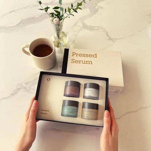 Blithe Pressed Serum Deluxe Collection Face Moisturizer - Hypoallergenic Facial Creams with Ingredients of Chaga Iceplant ...