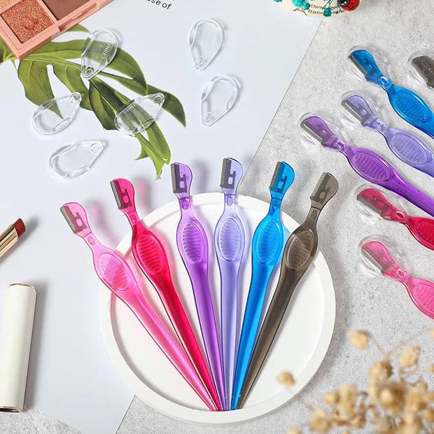 60 Pieces Eyebrow Razor Eyebrow Knife Eyebrows Shaper Trimmer Shaver Facial Hair Razor Tool for Christmas Valentine's Day ...