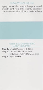 L'Oreal Paris Dermo-Expertise Eye Defense Eye Cream with Caffeine and Hyaluronic Acid 0.5 oz - Product Image