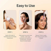 Solawave Skincare Wand & Serum – 4-in-1 Galvanic Current, Face Massager, & Red Light Therapy Wand – 1 Oz Activating Serum ...
