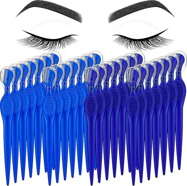 Mudder 28 Pcs Eyebrow Razor Knife Shaver Trimmer Shaver Multipurpose Exfoliating Tool Facial Hair Removal for Women Valent...