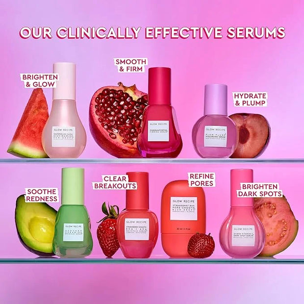 Glow Recipe Plum Plumping & Hydrating Hyaluronic Acid Korean Skin Care Serum - Antioxidant Anti Aging Face Serum + Vitamin...