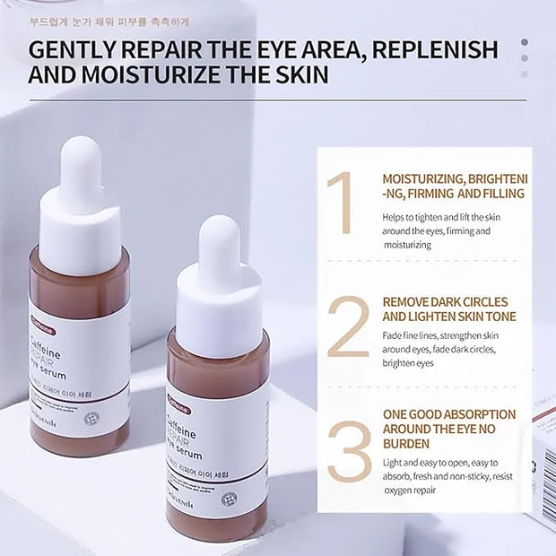 DEleventh Korean Brand Caffeine Vitamin E Eye Serum 30ml / Anti-Aging Repair Eye, Anti-Oxidation, Fade Fine Lines, Tender ...
