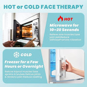 Ice Face Eye Mask for Dark Circles and Puffiness Cold Warm Compress, Gel Cold Cooling Face Mask Package for Women and Men,...
