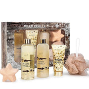 Freida & Joe Fragrance Bath & Body Collection Gift Box, Includes Shower Gel, Body Lotion, Body Scrub, Bath Bomb & Sponge (...
