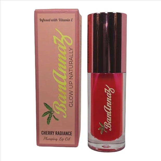 Cherry Radiance Lip Oil, Sheer Glossy Finish, Hydrating Formula (Cherry Radiance) - Product Image