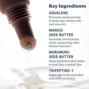 Blume Tri-Peptide Vanilla Lip Balm - Superbalm Lip Moisturizer with Shea Butter and Squalane to Deeply Hydrate & Heal Dry,...