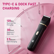 Electric Razors for Women, 5-in-1 Wet/Dry Bikini Trimmer with USB Charge Dock, Deluxe Facial Hair Removal, Wet/Dry Body Sh...