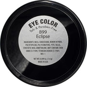Eclipse Shimmering Glitter Black Onyx Chrome Dark Grey Pressed Powder Single Vegan Eyeshadow; Talc, Paraben & Cruelty Free...