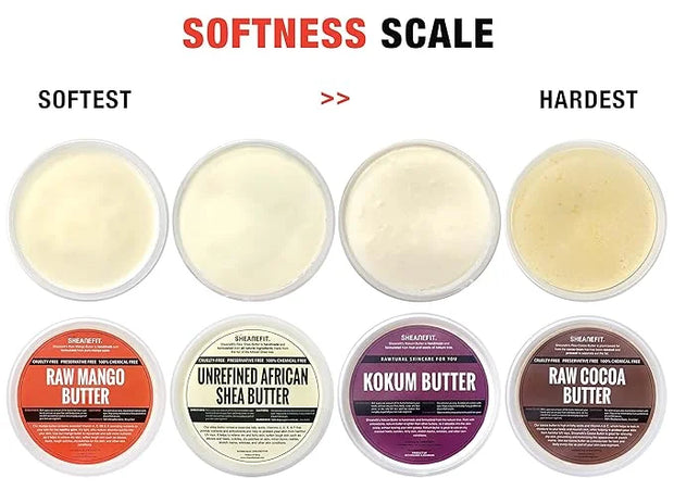 Raw Unrefined African Shea Butter, Natural Body Butter, Soft & Smooth Daily Moisturizer For Face & Body Ivory 8oz (Pack of...