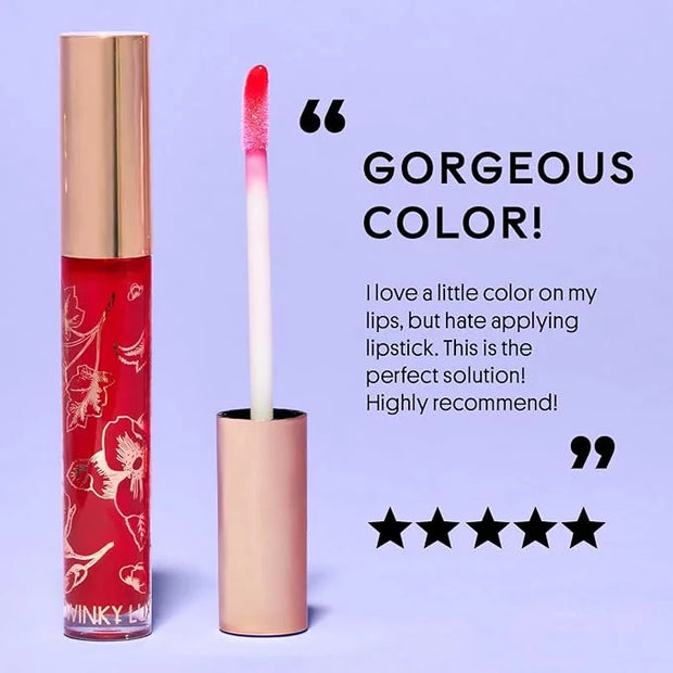Winky Lux Fruity Gloss pH Lip Stain, Non Sticky Lip Gloss, Tinted Lip Oil, Lip Lacquer, Yummy Fruit Lipgloss, Jojoba Oil f...
