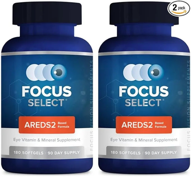 Focus Select AREDS2 Based Eye Vitamin-Mineral Supplement - AREDS2 Based Supplement for Eyes (360 ct. 180 Day Supply) - ARE...