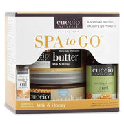 Cuccio 4 Piece Spa To Go Kit – Milk & Honey – Nourishing Skincare Set for Hydration and Softening - Product Image