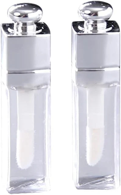 6 Pcs 3ml Empty Lip Gloss Tubes Containers Clear Refillable Lip Balm Bottles Transparent Mini Lipstick Containers for DIY ...