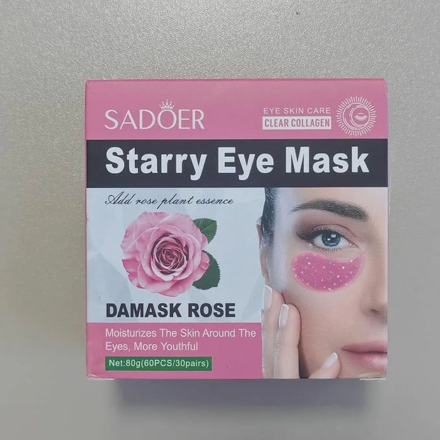 Rose Eye Patches 2-Pack (120 PCS), Hydrating & Soothing Eye Mask Skincare, Anti-Aging Collagen Eye Gel, Under Eye Patches ...