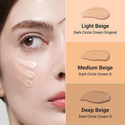 Tinted Eye Cream for Dark Circles, Korean Undereye Cover & Care Dual Action Concealer, Hydrating Formula with Niacinamide,...