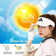 UV Protection Golf Patch (Clear, 12 PCS)- Hydrating Sunscreen Gel Facial Patches for Outdoor Activities, Skin Care Sunbloc...