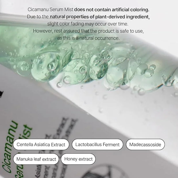 Parnell Cicamanu Serum Mist - Centella Asiatica, Hyaluronic Acid, Ceramide, LHA, Balancing Oil, Moisturizing and Soothing ...