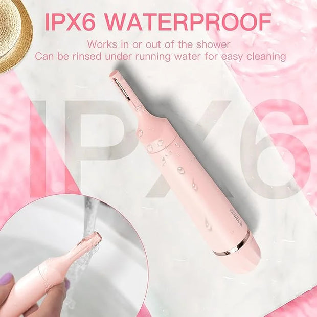 Nose Hair Trimmer for Women, 3in1 Electric Eyebrow Trimmer Waterproof Facial Hair Removal Rechargeable Hair Shaver Razor f...