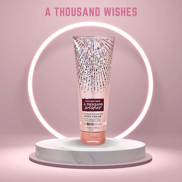 Bath & Body Works A Thousand Wishes Ultimate Hydration Body Cream, 8 Ounce - Product Image