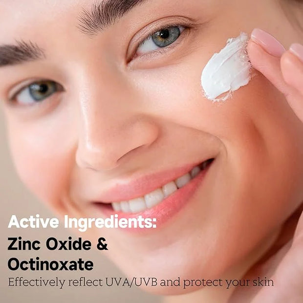 UV Clear Face Sunscreen, SPF 50 Oil Free Sunscreen with Zinc Oxide, Sensitive-Skin Tested and Lightweight, Silky Sunscreen...
