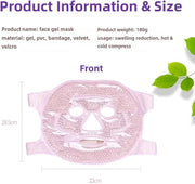 2 PCS Gel Mask,Reusable,Face & Eye Mask with Hole,Dark Circles,Dry Eyes,DeepSleep,Headaches,Puffiness,Stress,migraines,Eye...