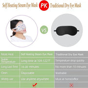 Qiai Self-Heating Steam Eye Mask 10 Packs for Better Sleep&Eye SPA|Reduce Dark Circles & Puffiness|Relief Eye Fatigue Dry&...