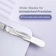 10R Blades Dermaplaning Kit Containing 10r Blades Scalpels Pack of 100 with Scalpel Handle #3 + 10R Scalpel Blade Remover ...