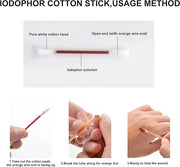 50 pcs disposable iodine swab