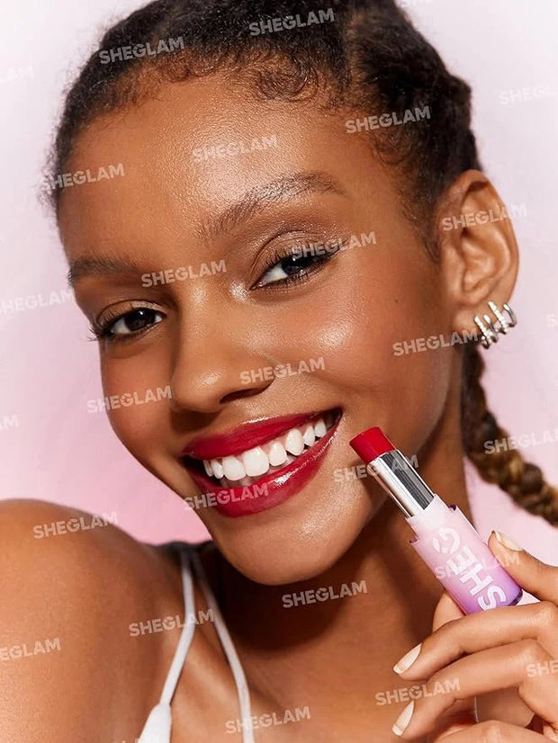 SHEGLAM Mirror Kiss High-Shine Lipstick Silky Jelly Texture Hydrated&Smooth Lip Gloss-It Takes Guts - Product Image