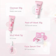 Sakura Skincare Set for Teen Girls, Complete 34PCS Face Care Kit, Christmas Pamper Gift Set for Women & Teenage Girls, Hyd...