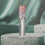 COSIDEA 15pcs Round Empty 5ml 0.17oz lip gloss tubes with wand and fish scale leather cap Lipgloss tube containers for lip...