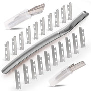 Dermaplane Razor for Women Face with 20PCS Blades,Professional Facial Razors for Peach Fuzz and Eyebrow Hair Removal,Stain...