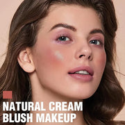FOCALLURE Cream Blush Makeup,Buildable Blush Stick for Cheeks,Matte and Dewy Finish,Long Wearing,Easy Application,Lightwei...