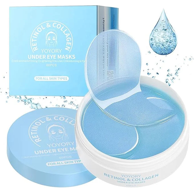 Hydrogel Under Eye Patches - Collagen & Hyaluronic Acid for Removing Eye bags, Puffiness, Dark Circles Smoothing Skin Care...