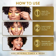 Under Eye Patches (72 Patches) for Puffy Eyes and Dark Circles with Pure Collagen, 24K Gold Eye Gel Pad Masks for Reducing...