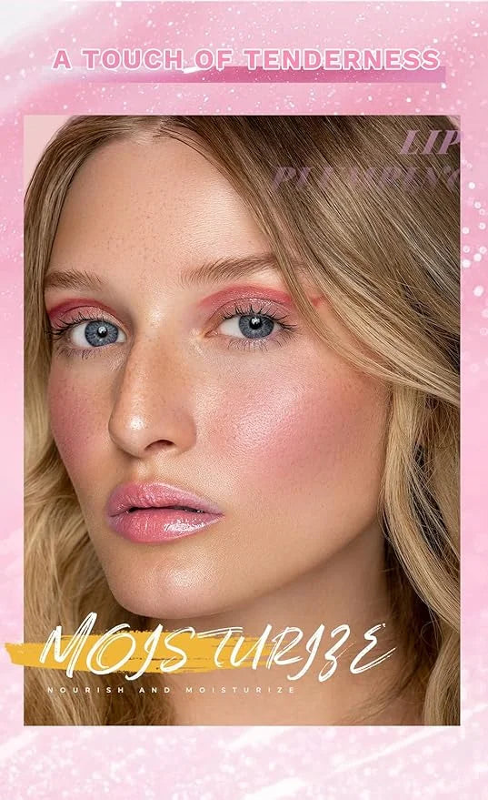 6PCS Color Changing Lip Oil Light Lipgloss Set, Moisturizing Hydrating Lip Glow Oil Lip Gloss Kit High Shine Lip Plumping ...