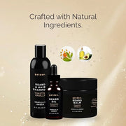 Golden Grooming Co. Everyday Beard Bundle – Complete Beard Care Set | Includes Beard Oil, Balm & Shampoo (XL, Toasted Vani...