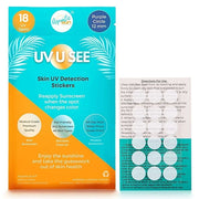 UV Stickers for Sunscreen Reapplication to Avoid Burns - Sunscreen Reminder Stickers You Can Wear All Day - Sweat & Waterp...