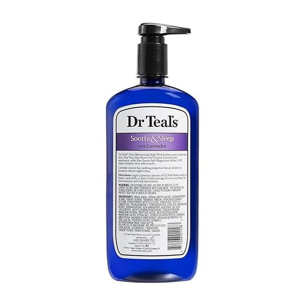 Dr Teal's Lavender & Eucalyptus Body Wash Gift Set (2 Pack, 24oz Ea) - Soothe & Sleep Lavender & Relax & Relief Eucalyptus...