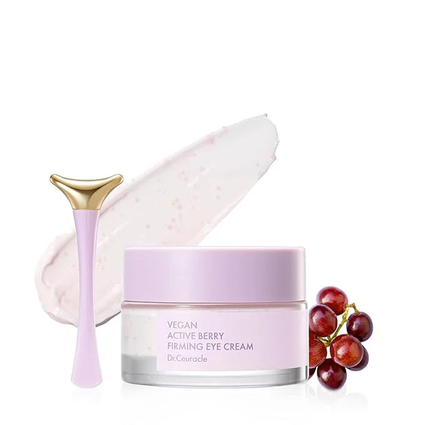 leegeehaam Dr.Ceuracle Vegan Active Berry Firming Eye Cream with Applicator (32g / 1.12 oz.) - Hydrating Resveratrol Eye T...