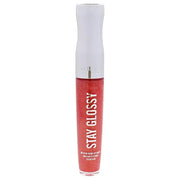 Rimmel Stay Glossy Lip Gloss - Non-Sticky and Lightweight Formula for Lip Color and Shine - 640 All Day Seduction, .18oz -...